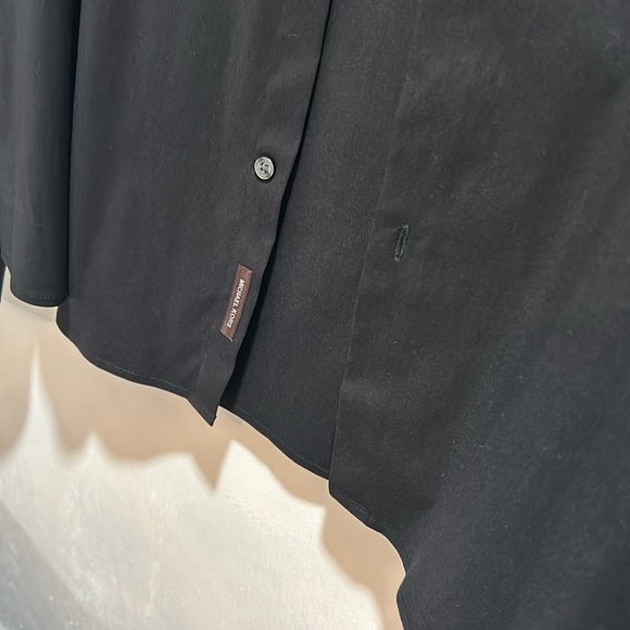 MICHAEL KORS CASUAL SHIRT MEN 3XL BLACK LONG SLEEVES - Picture 5 of 10